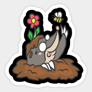 Mole Gardener Animal Funny Garden Gift Cool Sticker